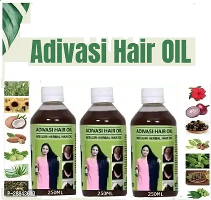 Classic Adivasi Kalkin,Neelambari Herbal Hair Oil(750Ml) Pack Of 3-thumb0