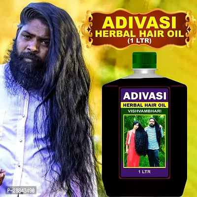 Classic Adivasi Vishvambhari Ayurvedic Strong Roots Oil, Privents Hair Fall Good For Hair Growth Hair Oil (1 L) Pack Of 1-thumb0