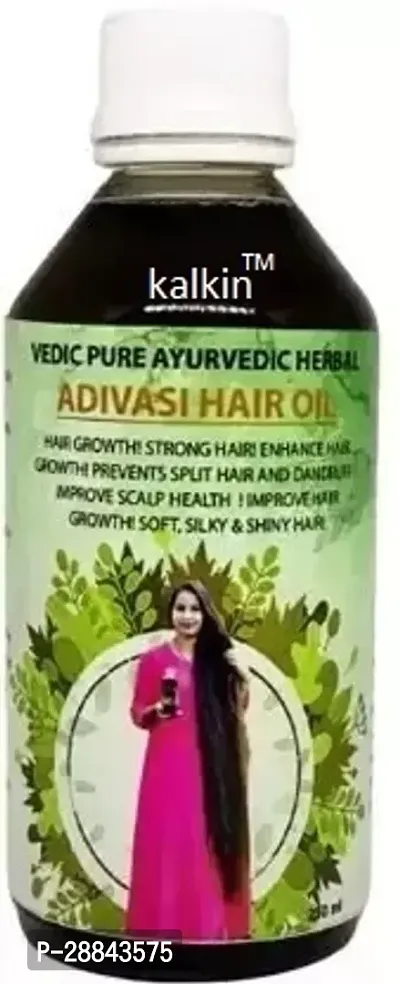 Classic Adivasi Vedic Pure Ayurvedic Herbal Hair Oil (200 Ml) Pack Of 1-thumb0