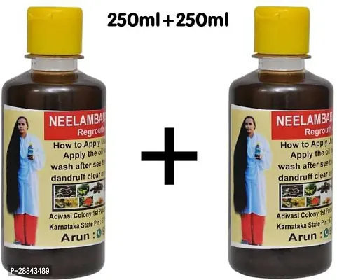 Classic Adivasi Neelambari Premium Quality Hair Medicine Oil For Hair Growth - Hair Fall Control - 500 Ml Hair Oil (500 Ml) Pack Of 2-thumb0