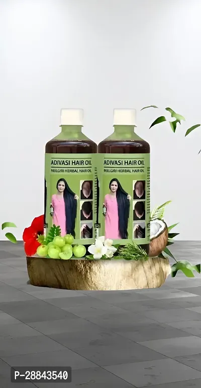 Classic Adivasi Adivasii Herbal Premium Quality Hair Oil For Hair Regrowth Hair Oil (500 Ml) Pack Of 2-thumb0