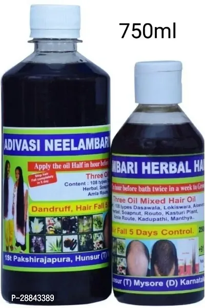 Classic Adivasi Hair Oil 750Ml 8 Pack Of 1 Hair Oil (750 Ml) Pack Of 2-thumb0