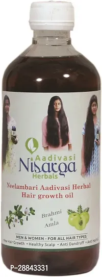 Classic Adivasi Nisarga Herbals Neelambari Aadivasi Herbal Hair Growth Oil With Natural Herbs Hair Oil (100 Ml) Pack Of 1-thumb0