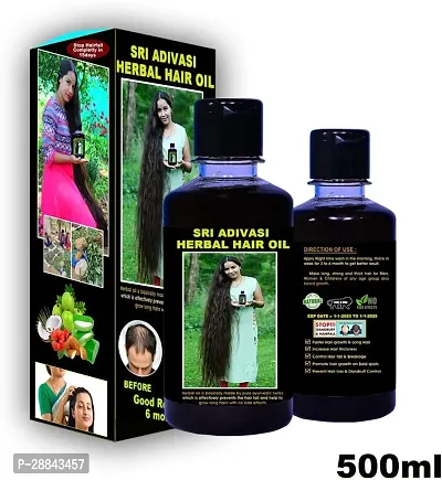 Classic Adivasi Shri Adiwasi Medicine All Type Of Hair Problem Herbal Growth Hair Oil (500 Ml) Pack Of 2-thumb0