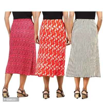 WOMENS Cotton Blend SKIRT Pack of 3-thumb2