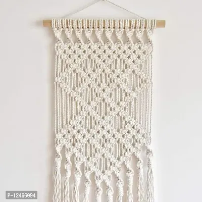 Stylish Fancy Wood  Cotton Rope Rope Wall Hanging