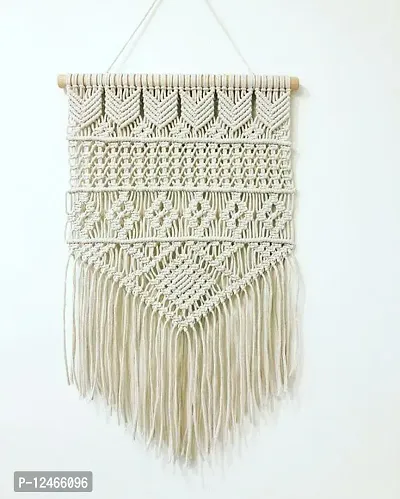 Stylish Fancy Wood  Cotton Rope Rope Wall Hanging