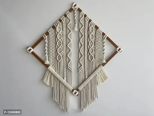 Stylish Fancy Wood  Cotton Rope Rope Wall Hanging