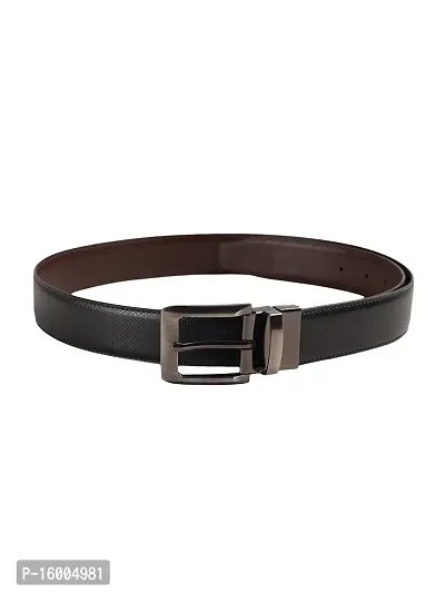 ZEVORA Reversible Leather Formal Black/Brown Belt for Men (Color-Black/Brown)-thumb5