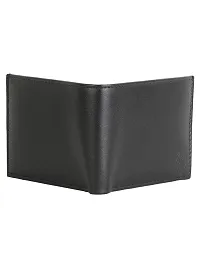 ZEVORA Men's and Women's Leather Card Holder Coin Wallet (Black)-thumb2