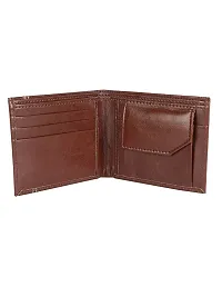 AVMART Indian Brown Leather Men's Wallet (Brown 15)-thumb1