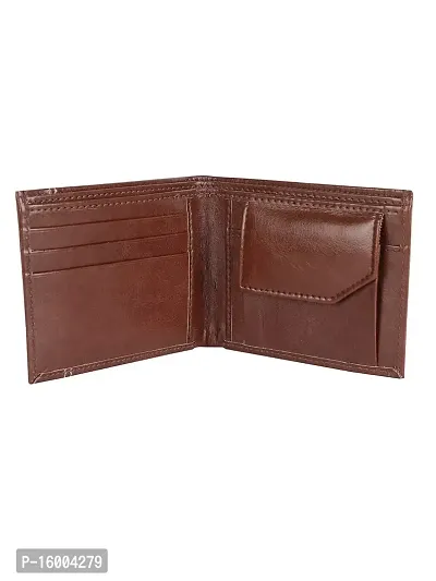 AVMART Indian Brown Leather Men's Wallet (Brown 15)-thumb2