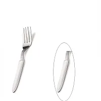 ZEVORA Stainless Steel Dinner Fork for Home/Kitchen, Set of 12 Pcs. (16 cm)-thumb1