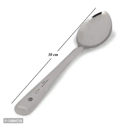 ZEVORA Pack of 2 Stainless Steel Basting/Serving Spoon (Chamcha) 30 cm-thumb2