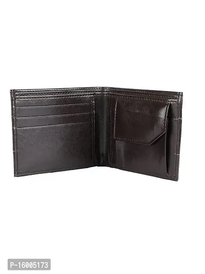 AVMART Indian Dark Brown Leather Men's Wallet (Dark Brown 09)-thumb2