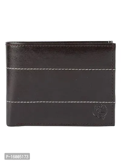 AVMART Indian Dark Brown Leather Men's Wallet (Dark Brown 09)