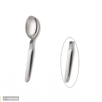 ZEVORA Stainless Steel Dinner Spoon Set of 12 Pcs. (16 cm)-thumb2