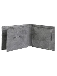 AVMART Indian Grey Leather Men's Wallet (Grey 03)-thumb1