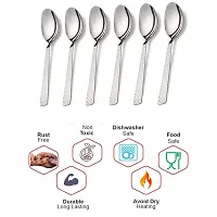 ZEVORA Stainless Steel Mix Cutlery Set/Table Ware Cutlery/Dinner Cutlery/Spoon  Forks (Set of 6 Spoon and 6 Forks) CT-thumb1