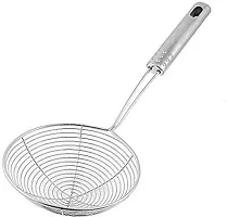 AVMART Heavy Duty Professional Standard Stainless Steel Deep Fry Strainer/Fryer/Rice Pasta Strainer Multipurpose, 30 cm-thumb4