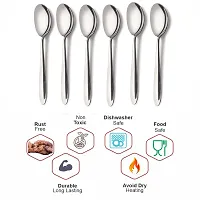 ZEVORA Stainless Steel Mix Cutlery Set/Table Ware Cutlery/Dinner Cutlery/Spoon  Forks (Set of 6 Spoon and 6 Forks) SM-thumb1