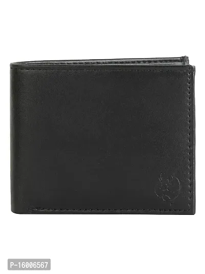 ZEVORA Men's and Women's Leather Card Holder Coin Wallet (Black)-thumb4