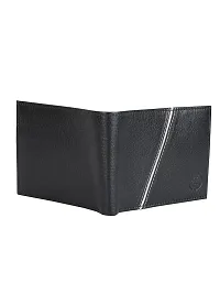 ZEVORA Men's and Women's Leather Card Holder Coin Wallet (Black)-thumb3