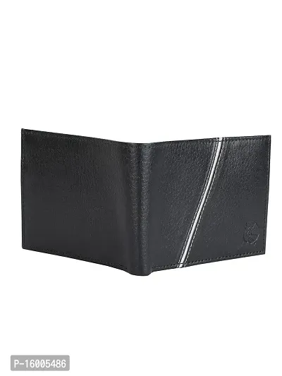 ZEVORA Men's and Women's Leather Card Holder Coin Wallet (Black)-thumb4