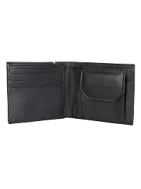 AVMART Indian Black Leather Men's Wallet (Black 011)-thumb1