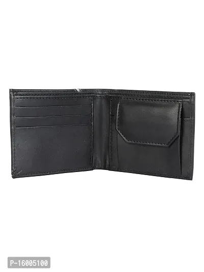 AVMART Indian Black Leather Men's Wallet (Black 011)-thumb2