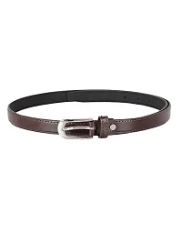 ZEVORA Women Brown Leather Formal Belt F-thumb1