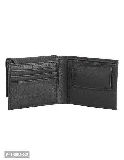 AVMART Indian Black Leather Men's Wallet (Black 07)-thumb2