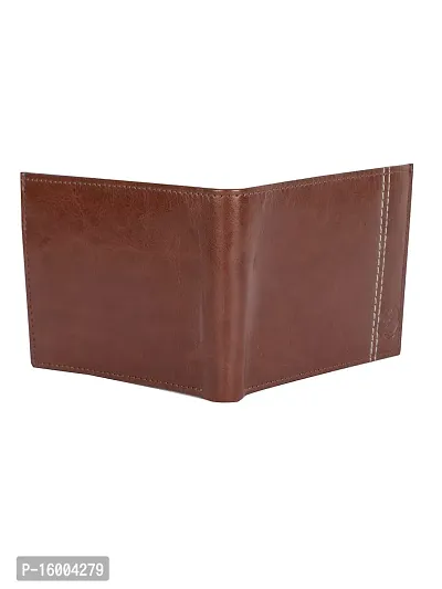 AVMART Indian Brown Leather Men's Wallet (Brown 15)-thumb4