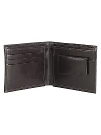 ZEVORA Men's and Women's Leather Card Holder Coin Wallet (Dark Brown)-thumb4