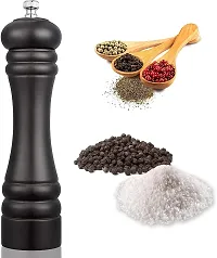 Avmart Traditional Wooden Salt  Pepper Grinder, Pepper Crusher, Mixer, Mill, Manual Shaker, Spice Storage Ceramic Crusher, Mill with Adjustable Coarseness Best Kitchen Tools 8inch (Brown)-thumb4