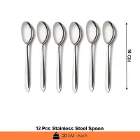 ZEVORA Stainless Steel Mix Cutlery Set/Table Ware Cutlery/Dinner Cutlery/Spoon  Forks (Set of 6 Spoon and 6 Forks) SM-thumb2