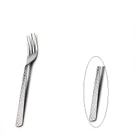 ZEVORA Stainless Steel Forks for Dining Table, Fork Set, 16 cm Length, Set of 6-thumb4