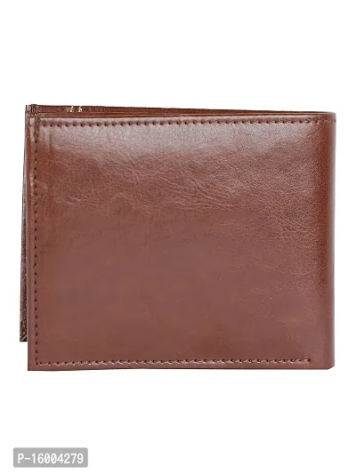 AVMART Indian Brown Leather Men's Wallet (Brown 15)-thumb5