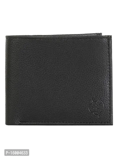 AVMART Indian Black Leather Men's Wallet (Black 07)