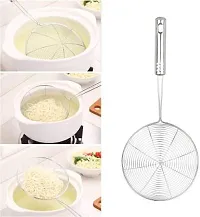 AVMART Heavy Duty Professional Standard Stainless Steel Deep Fry Strainer/Fryer/Rice Pasta Strainer Multipurpose, 30 cm-thumb3