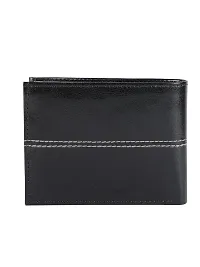 ZEVORA 8 Slot Stitch Leather Credit Debit Card Holder Wallet Coin Purse with for Men  Women (9 X 12 cm Black)-thumb4