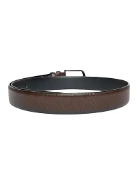 ZEVORA Dual color finest grain heavy buckle Men Belt leather formal(Brown color)-2a-thumb4