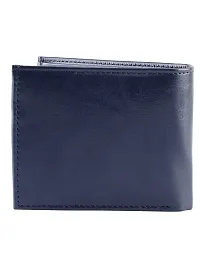 ZEVORA 8 Slot Leather Credit Debit Card Holder Wallet Coin Purse with for Men  Women (9 X 12 cm Blue)-thumb4