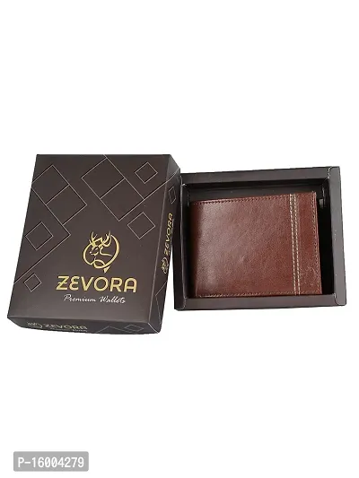 AVMART Indian Brown Leather Men's Wallet (Brown 15)-thumb3