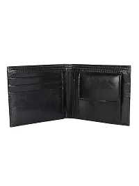 AVMART Indian Sine Black Leather Men's Wallet (Sine Black 014)-thumb1