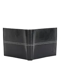 AVMART Indian Sine Black Leather Men's Wallet (Sine Black 014)-thumb3