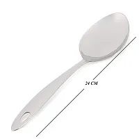 ZEVORA Pack of 2 Stainless Steel Basting/Serving Spoon (Chamcha) 25 cm-thumb1