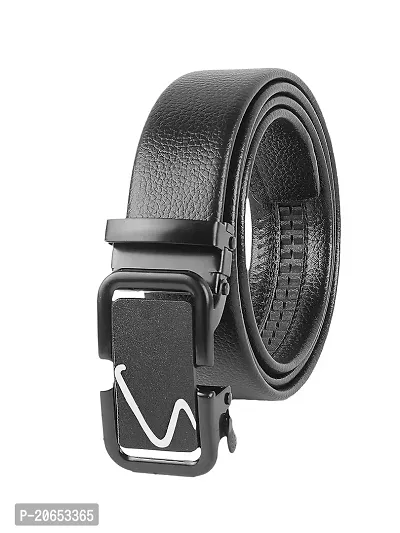 ZEVORA Men's Casual,Formal Leather Auto Lock Buckle Belt