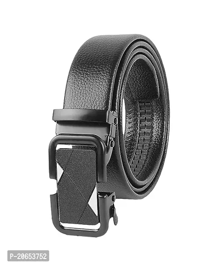 ZEVORA Men's Casual,Formal Leather Auto Lock Buckle Belt