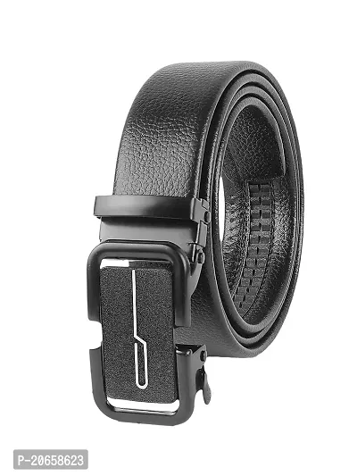 ZEVORA Men's Casual,Formal Leather Auto Lock Buckle Belt-thumb0